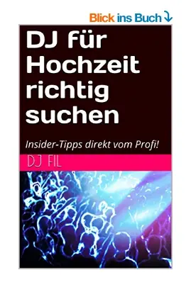 Buchcover DJ für Hochzeit richtig suchen